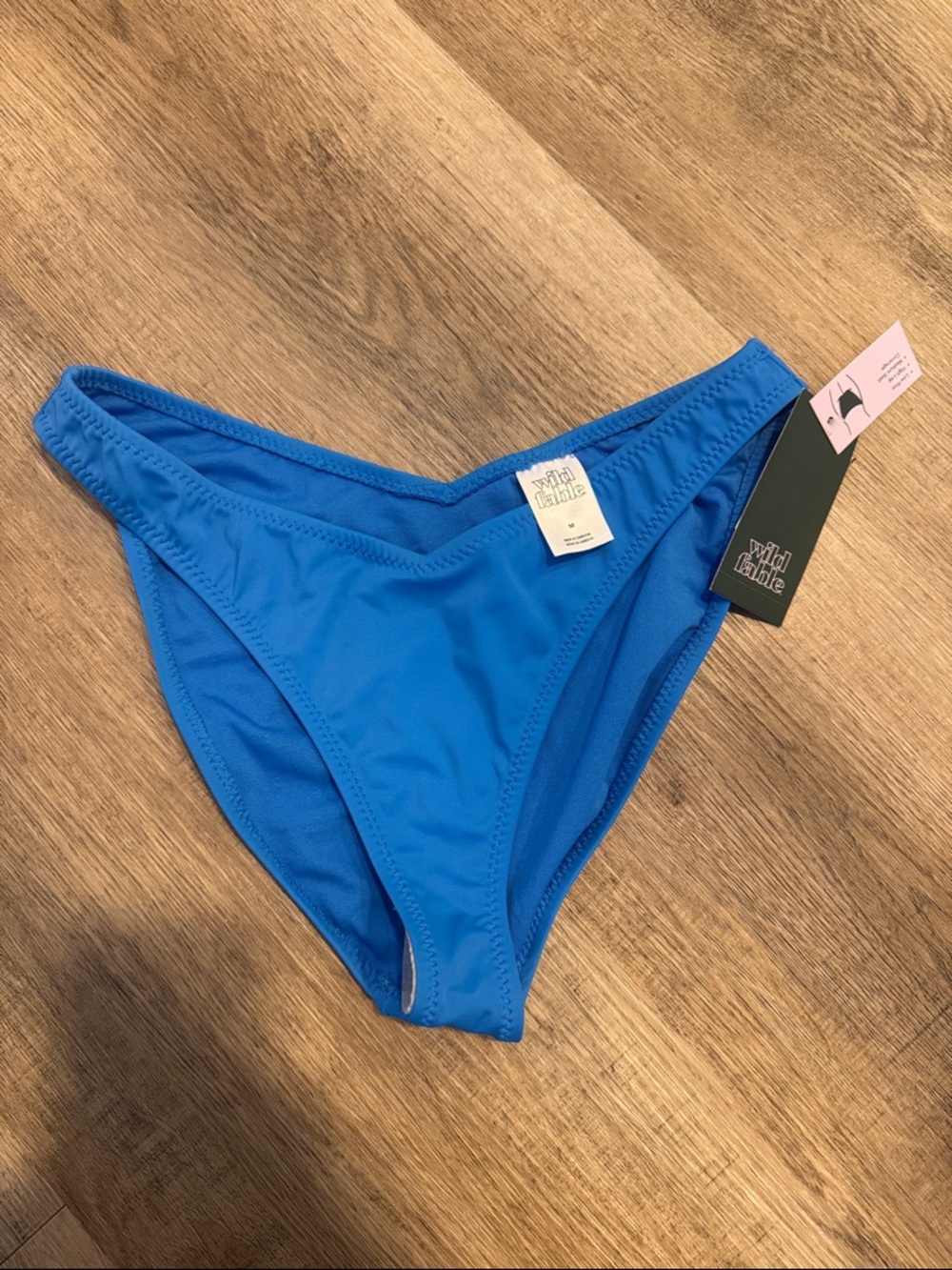 Bright Blue Low-Rise Bikini Bottoms Wild Fable